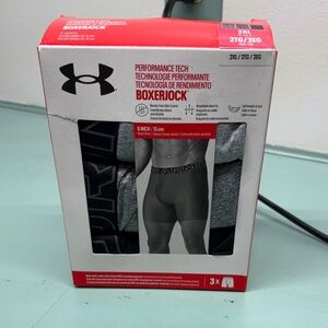 Under Armour Boxerjock 3-Pack - Black and Gray